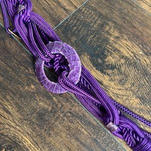 Purple rope belt